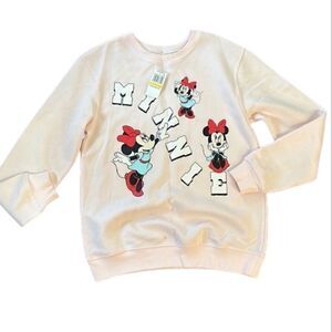 Pale Pink Disney Minnie Mouse Sweatshirt
